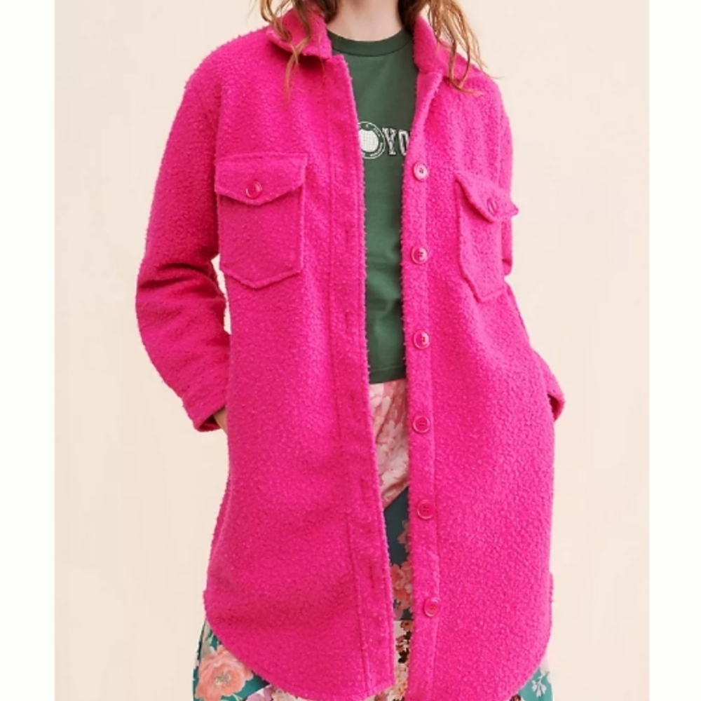 RD Style Boucle Pink Jacket - Picture 1 of 4